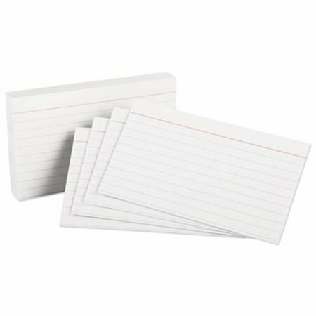 TOPS PRODUCTS Oxford, HEAVYWEIGHT RULED INDEX CARDS, 3 X 5, WHITE, 100PK 63500